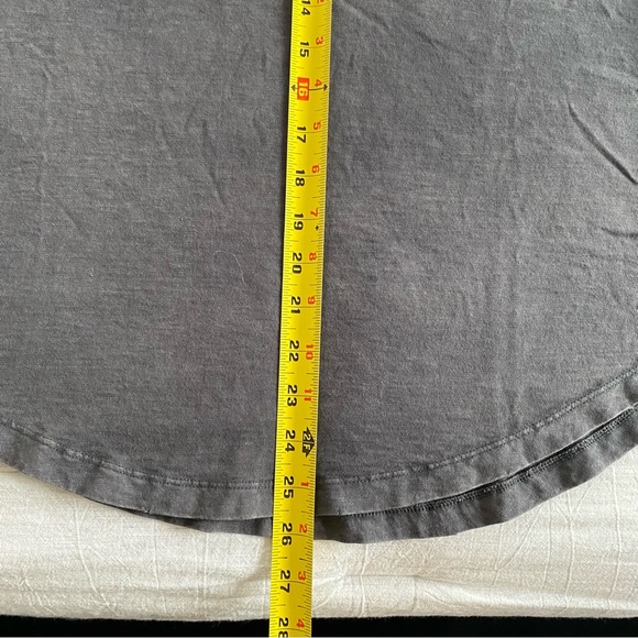 Aerie Boyfriend Distressed Oversized T-shirt Tee Gray - Picture 6 of 8